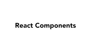 JavaScript 010 React components