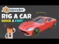Blender Car Rigging Tutorial - How to Rig a Car in Blender (Quick & Easy)
