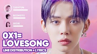 TXT 0X1 LOVESONG I Know I Love You feat Seori Line Distribution Lyrics PATREON REQUESTED
