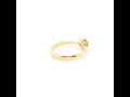 Verlobungsring 750/18 K Gelbgold mit Diamant 0.51 ct H/si