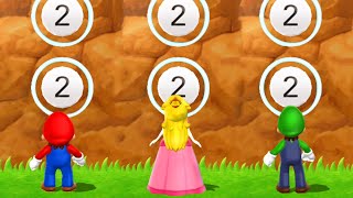 Mario Party 9 - Mario vs Peach vs Luigi - Minigames (Master Difficulty)