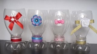 How to make a decorative cup with a recycled plastic bottle - Recycling - EP - simplekidscrafts How to make a decorative cup with a recycled plastic bottle - Recycling - EP - simplekidscrafts