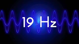 19 Hz clean sine wave BASS TEST TONE frequency