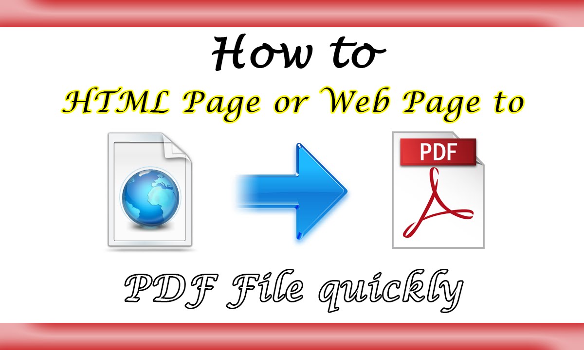 Convert HTML/Web Page Into PDF |Learn How To!| - YouTube