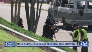NCCU police take part in full-scale terrorist attack training exercise