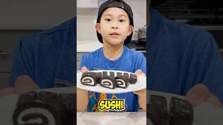 Oreo Sushi Roll! 🍣 Homemade Snacks! #shorts #food #oreos