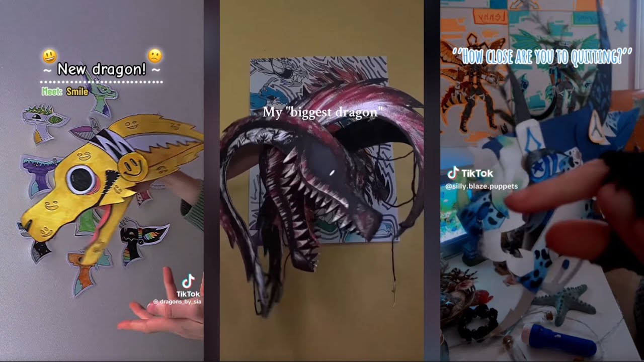 Paper Dragon Puppet Compilation 13 Youtube