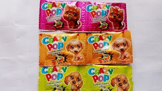 Crazy pop popping candy Strawberry 🍓 vs Orange 🍊 vs lemon 🍋 flavour Unboxing l #unboxing #youtube