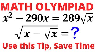 Math Olympiad | Nice Algebra Problem | Math Olympiad Preparation