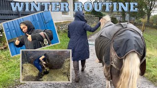 WINTER YARD ROUTINE! ~ Our life for the next 6 months...