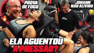 JOHANN FEZ TREINO BRUTAL DE QUADRICEPS COM CAROL SANCHES | ELA SUPORTOU O RITMO DO MESTRE?