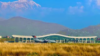 Chinese military plane Landing at Pokhara International Airport(Xian Y-20)