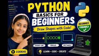 Python Basics for Beginners | Drawing Shapes Using CodeHS