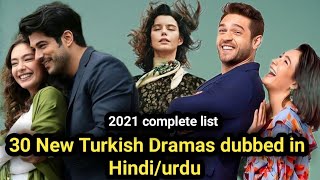 Top 30 Turkish Drama Dubbed in Hindi Urdu