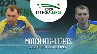 Yaroslav Zhmudenko vs Yevhen Pryshchepa | 2020 ITTF Portugal Open Highlights (1/4)