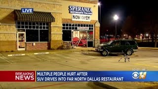 Multiple people injured after SUV drives into Dallas restaurant