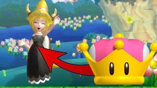 Playable Bowsette by uses Peach's Super Crown - New Super Mario Bros U Deluxe