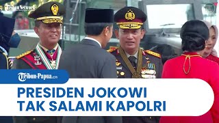 Momen Menarik saat Presiden Jokowi Tak Salami Kapolri di Acara HUT KE-77 TNI, Ada Apa?