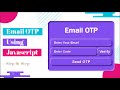 Email OTP using Html Css and Javascript | How to send Email with Javascript | Html Css Javascript