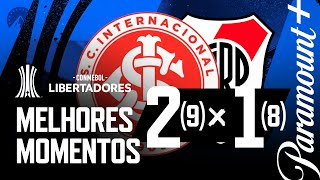 INTERNACIONAL 2 (9) x (8) 1 RIVER PLATE - MELHORES MOMENTOS | CONMEBOL LIBERTADORES 2023