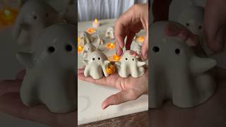 Make these little clay ghosts with me 🎃👻 #clay #ceramic