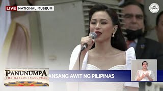 Pagkanta ng Pambansang Awit ng Pilipinas | Panunumpa: The Marcos Inaugural (30 June 2022)