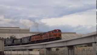 GWA 5114 Loaded Gladstone Grain crossing the Port River