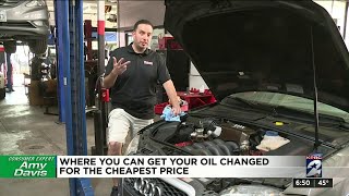 Where you can get your oil changed for the cheapest price