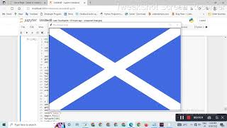 flag of Scotland || Python turtle library || Python for beginners #poojapatel #chiki1601