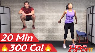 20 Minute HIIT Home Cardio Workout Without Equipment - Full Body HIIT Workout No Equipment at Home