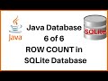 6 of 6   Getting the Row Count   Java SQLite Database Tutorial 2