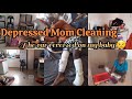 Depressed Mom Cleaning Her home 😩|| CLEANING MOTIVATION ||Boy Mom of 5 #vlog