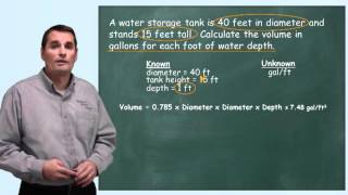 Problem Solved: Calculating Tank Volume - Water Treatment, Distribution System and Wastewater Math