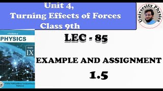 Example and Assignment 5.1 class 9th physics kpk textbook board