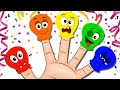 Balloon Finger Family 🎈 | Cute Finger Family Song For Kids | HooplaKidz BabySitter