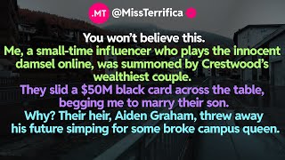 You won’t believe this. Me, a small-time influencer who plays the innocent damsel online...