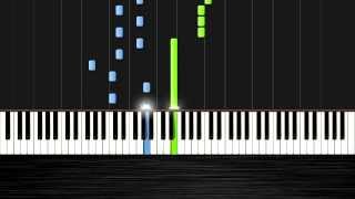 Ludovico Einaudi - Una Mattina - Piano Tutorial (50% Speed) Synthesia