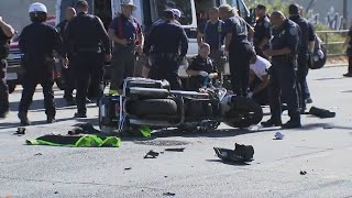 2 SFPD motorcycle officers injured after head-on crash with Uber driver