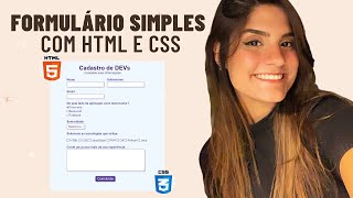FORMULÁRIOS COM HTML e CSS!