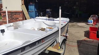 EZ Loader boat trailer guides for a Pelican Scorpio.