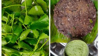 Brahmi leaves healthy Raagi rotti and chutney(Timare leaves rotti)