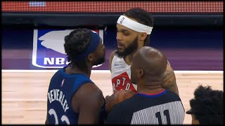 Patrick Beverley and Gary Trent Jr were BEEFING Before Tip Off