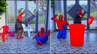 𝐀𝐬𝐭𝐞𝐫 𝐓𝐮𝐛𝐞 is live Funny Comedy Shorts video tiktok catoon Spiderman looking for Jokerr 😱