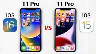iOS 16 vs iOS 15 SPEED TEST - iPhone 11 Pro iOS 16 vs iPhone 11 Pro iOS 15 Speed Test | WOW iOS 16🔥