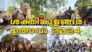 ശക്തികുളങ്ങര ഉത്സവം 2024 / ഗജവീരന്മാരുടെ സ്വീകരണം   sakthikulangara ulsavam 2024