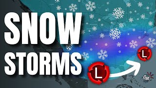 MULTIPLE SNOW STORMS Will Form Over The Next 2 Weeks