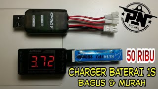 AOKODA USB Charger Baterai 1s & Battery Tester 3.7volt - Indonesia