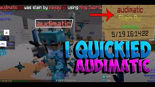 I QUICK DROPPED AUDIMATIC *LIVE ON STREAM*