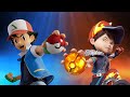 Boboiboy Galaxy vs Pokemon Evolutions 2020 (Fan Art Komik Boboiboy Musim 2)