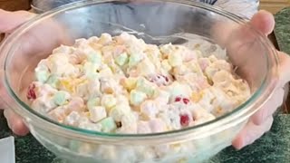 AMBROSIA SALAD..MAKE THIS FOR CHRISTMAS! #ambrosiasalad #christmasrecipe